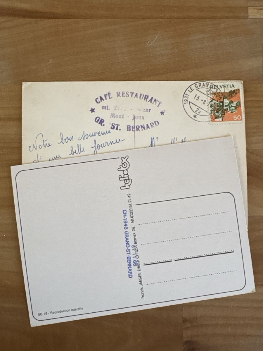 Cartoline postali: AK von Grosser St. Bernard – Usato da Rümlang venduto da Brieftaube1 1