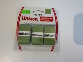 Wilson Pro Soft Absorbent Overgrip 3 pack green