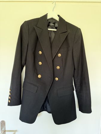 Elegant Designerblazer Mossmann Australia Grösse 34 Schwarz