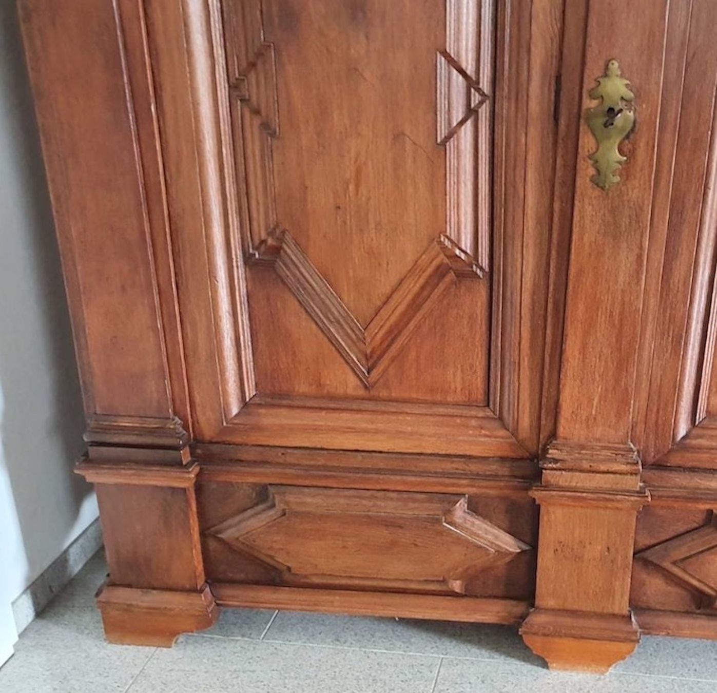 Armadi: Barock Schrank Eiche massiv ORIGINAL Barockschrank Eiche – Usato da Gemünden venduto da GEUENWALD 4