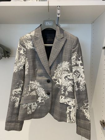 John Richmond Blazer, Gr. 40 (IT), Grau Kariert, Top Zustand