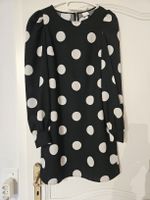 Robe H&M à pois noir et blanc, taille S