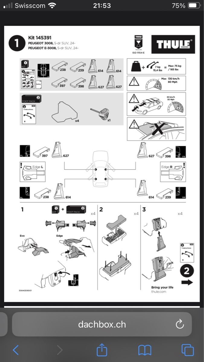 Thule Dachträger: Thule Kit 145391 – Neu und originalverpackt aus Burgdorf von Iret 3