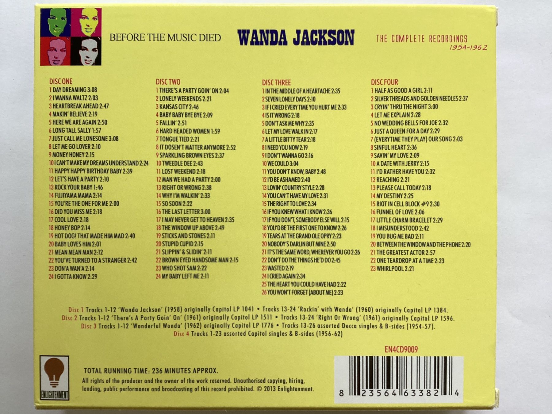 Wanda Jackson The Complete Recordings 1954-1962 box 4 CD’s (Gebraucht ...
