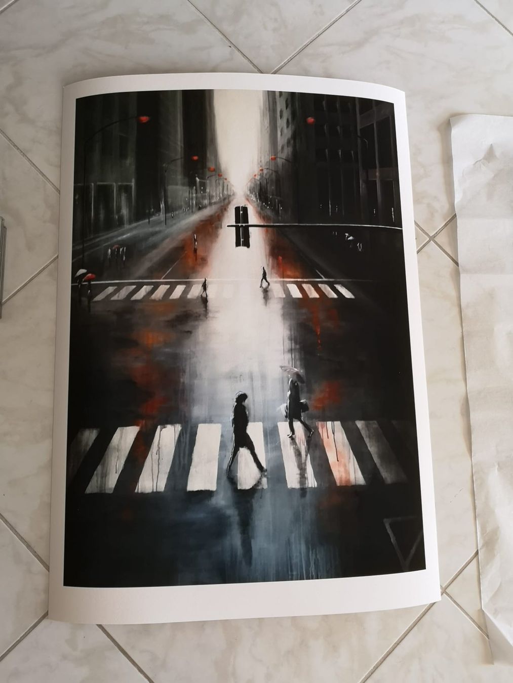 Dipinti: La Ville-Impression fine art-Signé – Usato da Vaumarcus venduto da Arte-Lovers 4