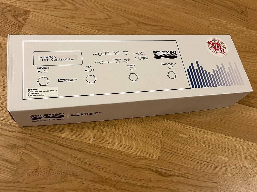 Strumenti musicali: Source Audio Soleman MIDI Foot Controller *** NEU *** – Nuovo (secondo la descrizione) da Oberrieden venduto da hot_lemon 3