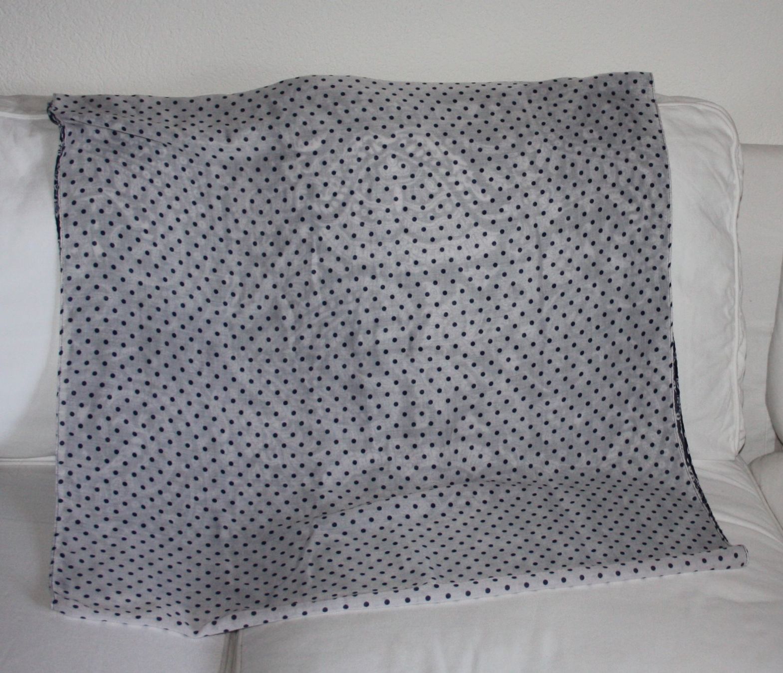 Foulards, Tücher & Schals: Foulard Tuch Schal Loop blau-weiss – Gebraucht aus Flüelen von Diversicum-Textil 4