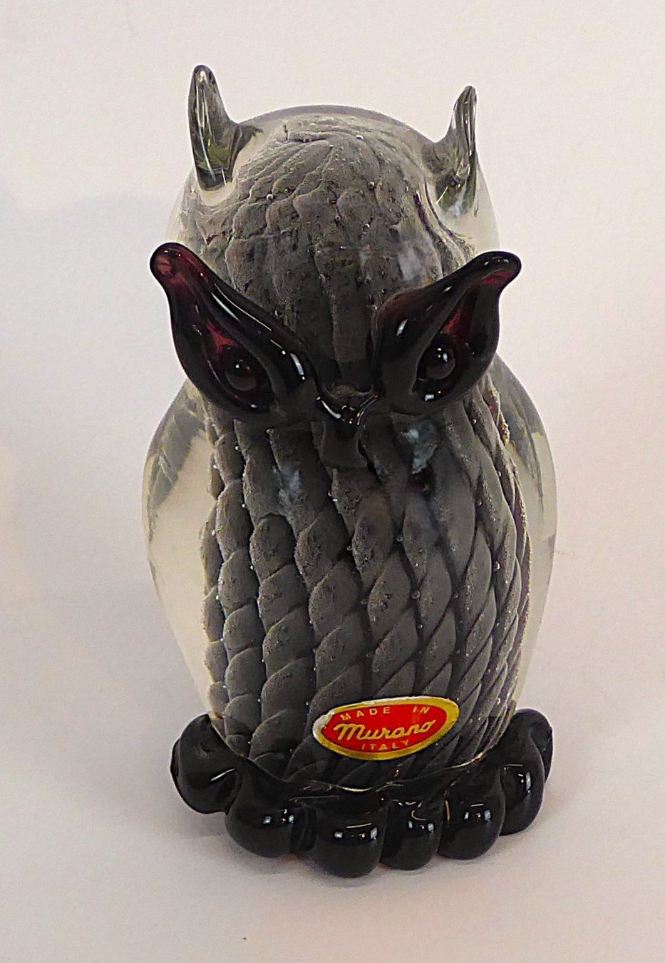 Murano Statuette: Vintage Murano Glas Eule – Usato da Bern venduto da blaukreuz-brocki_BE 2