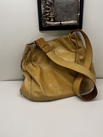 Italienische Ledertasche von Sags - Top Zustand! Braun 48cm