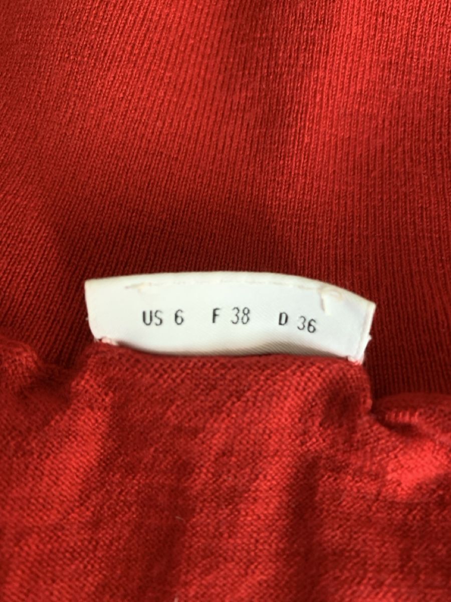 Akris Maglioni & Felpe: AKRIS: Roter Rollkragen-Pullover mit Designerdetails, 36 – Nuovo (secondo la descrizione) da Luzern venduto da designluzern 7