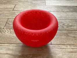 2 Stk. Rote Glasschale Ulrica Hydmann Vallien für Kosta Boda