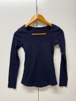 Dunkelblaues Damen Langarmshirt, Grösse S