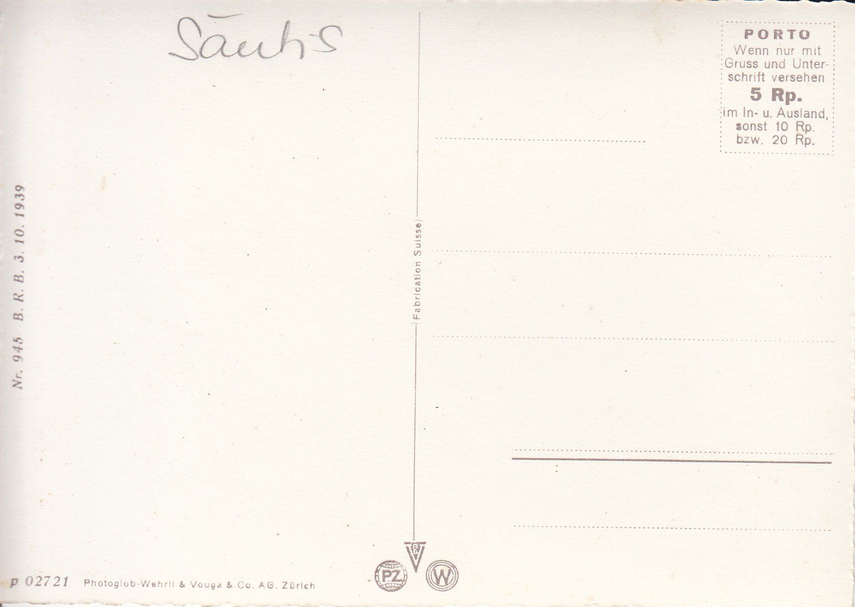 Cartoline postali: Rietbad ca. 1960 – Usato da Bürglen TG venduto da StampGraf 1