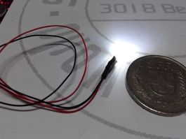 LED 2x3x4mm verkabelt, 12V DC, klar/weis