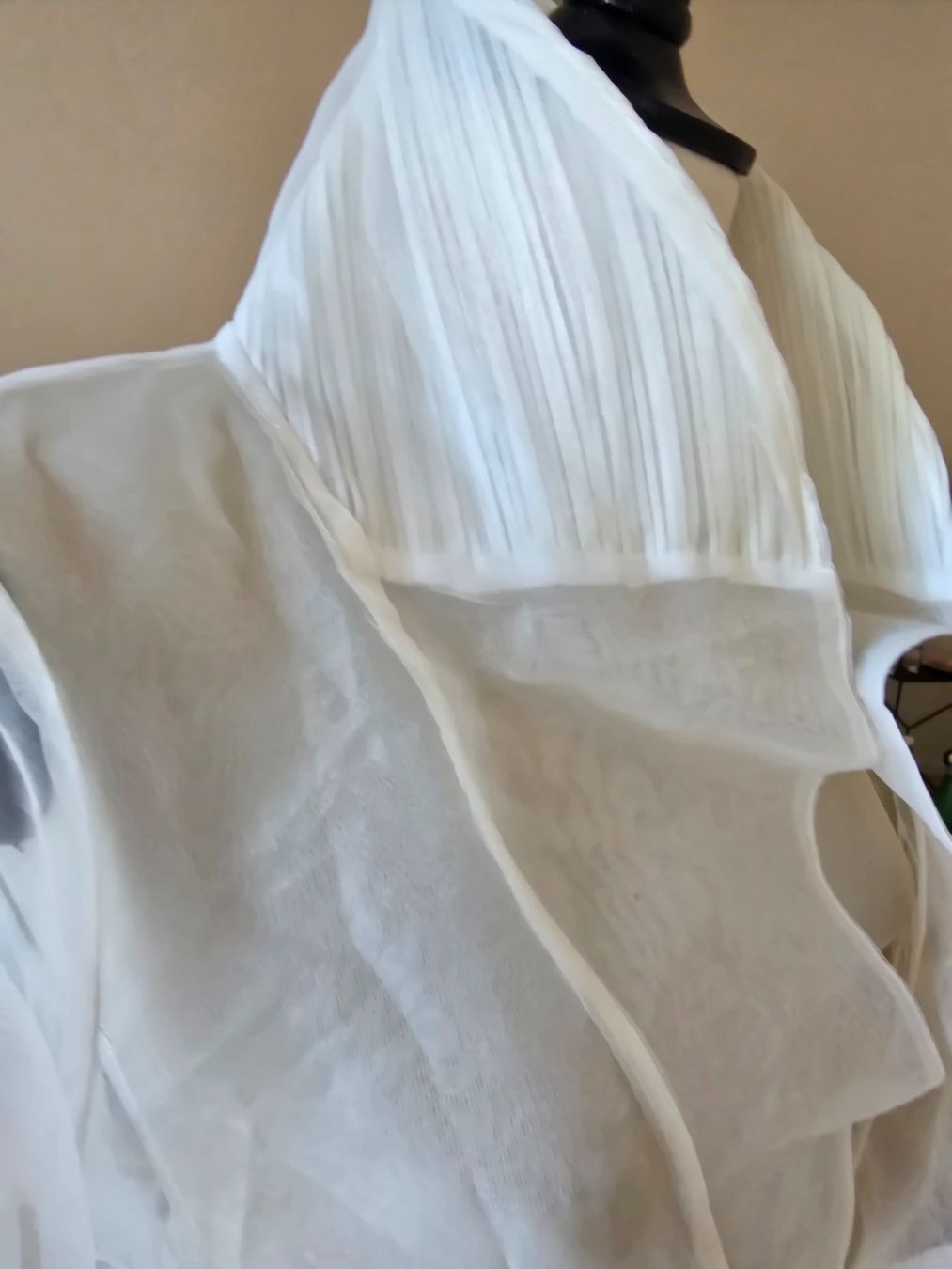 Camicette: Designerbluse weiss durchsichtig – Usato da Bergdietikon venduto da ewa1005 2