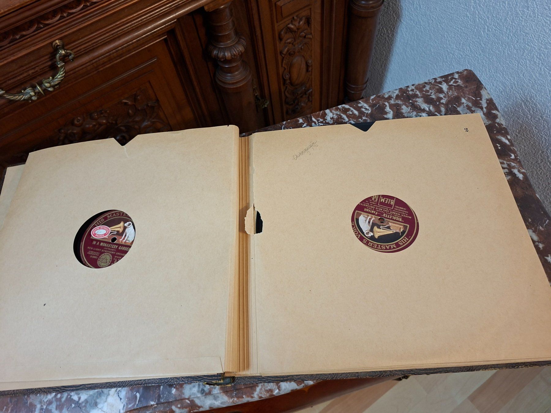 Dischi in vinile: Antike Schellackplatten Sammlung Klassik Album 78 UpM – Usato da Steffisburg venduto da ZeitReise_ 2