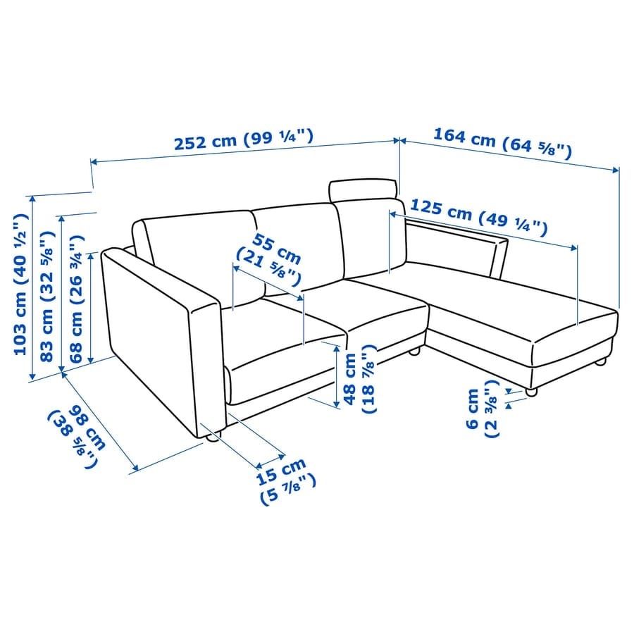 Ikea Divani: IKEA VIMLE 2er-Sofa mit Récamiere – Usato da Leibstadt venduto da kai_6f2s 6