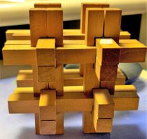 Kubelknoten Holz Geschiklickeitsspiel