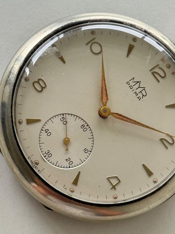 MYR Prima Taschenuhr Silber, Lokomotive Gravur (Gebraucht) in ...