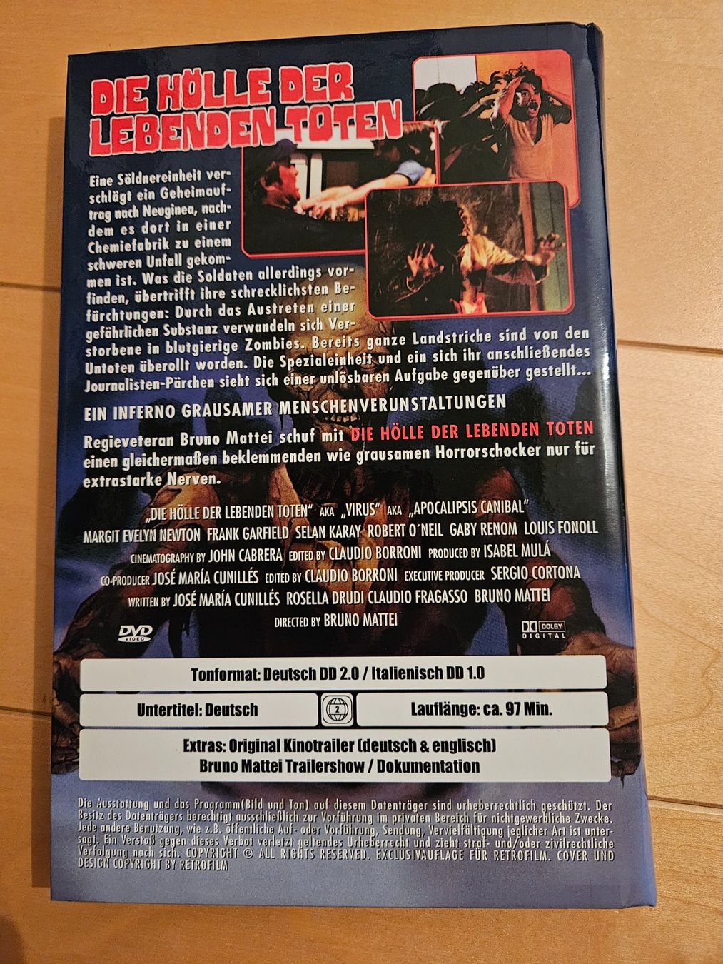 Tutti i DVDs: Die Hölle der lebenden Toten - Grosse Hartbox – Usato da Wildberg venduto da Reunionevents 1