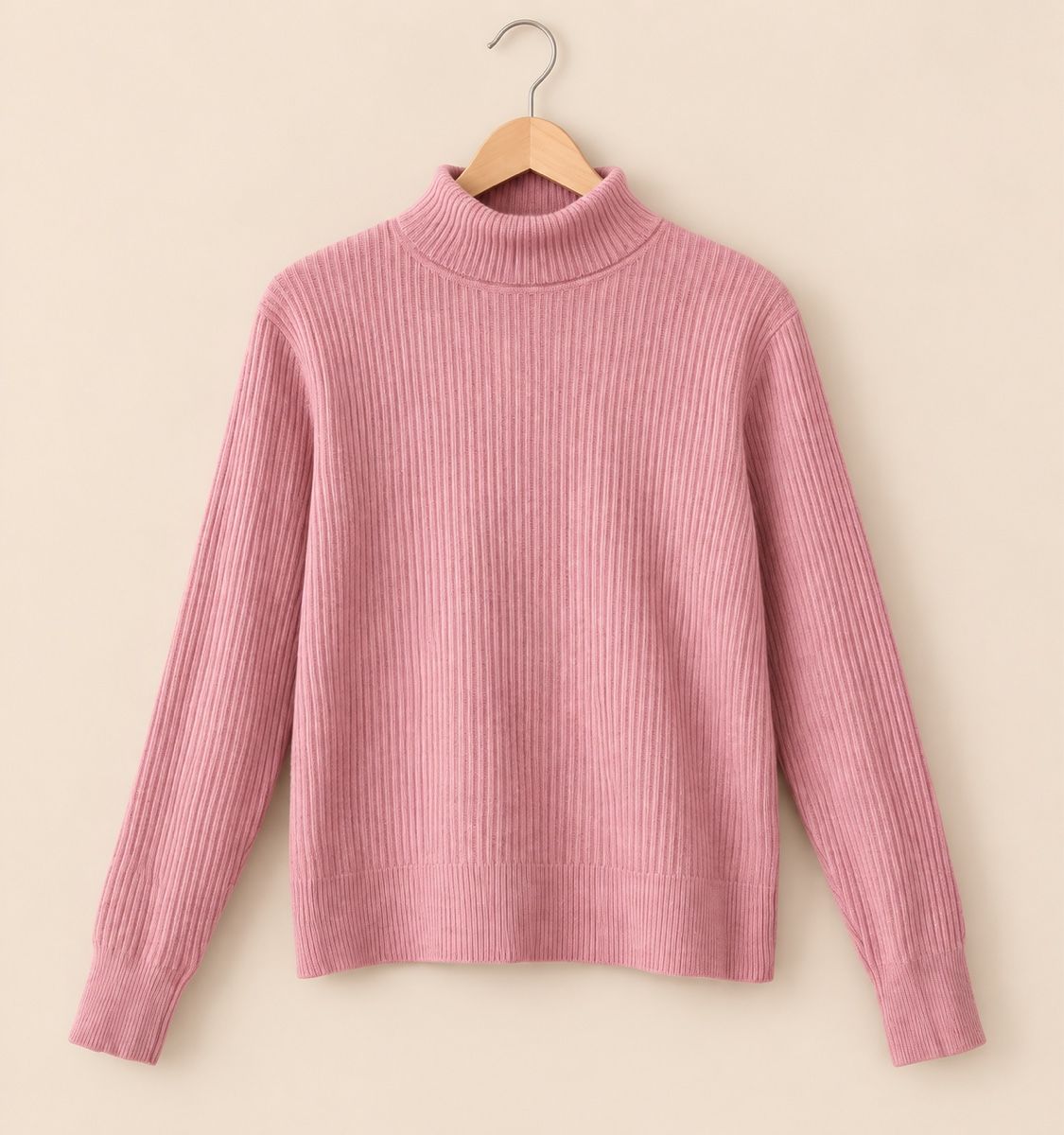 Pullover & Sweatshirts: PULL ROSE À COL ROULÉ – Neu (gemäss Beschreibung) aus Lausanne von KeNaChic 1