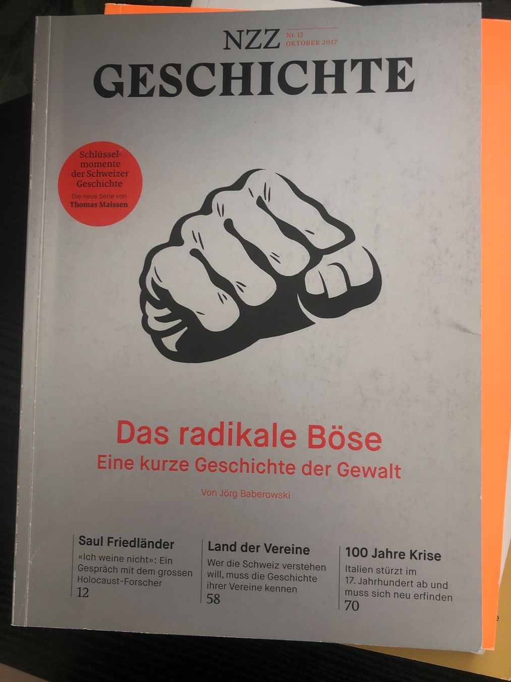 Revues & Magazines: NZZ Geschichte: Das radikale Böse – D'occasion à Erlinsbach SO par Silverstorm