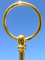 ETAGERE STANGEN   MAXIRING  GOLD  für eine 3-lagige Etagere