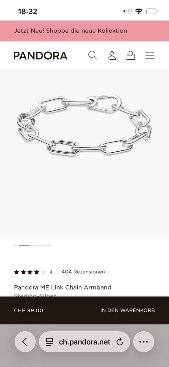 Pandora Bracciali & Braccialetti: Pandora ME Armband mit Charm – Usato da Herisau venduto da deb_5qfc 1