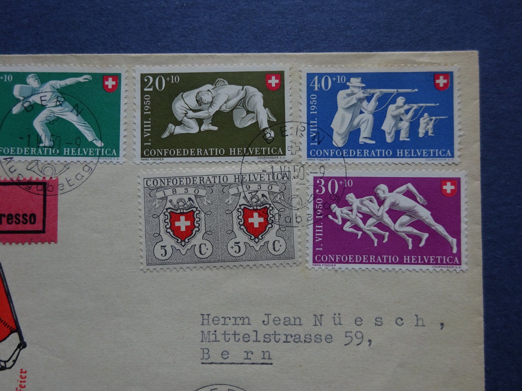 Alle Briefmarken: 1950 Pro Patria FDC – Gebraucht aus Appenzell-Steinegg von adi1975 3