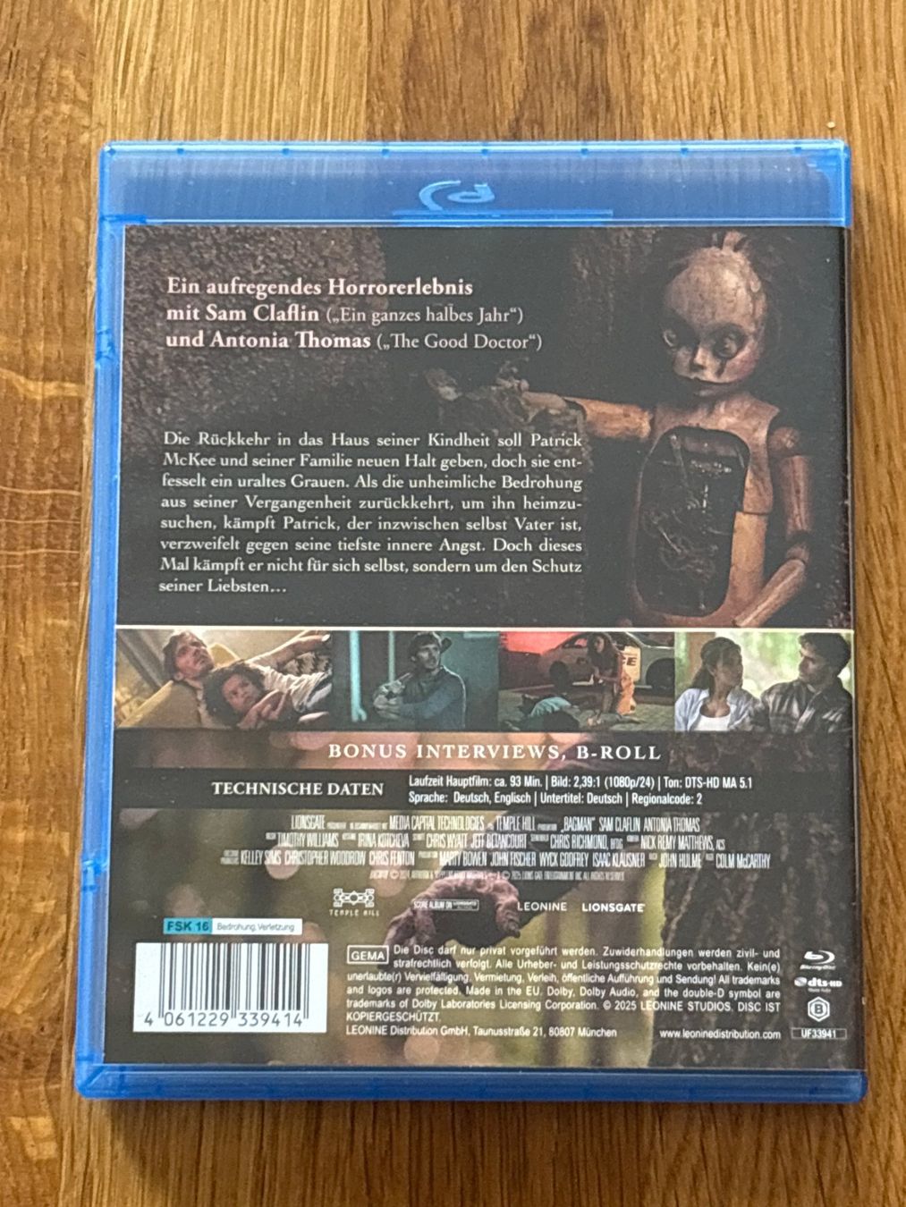 Alle DVDs: Bagman (Blu-ray) Sam Claflin – Gebraucht aus Liebefeld von pavax 1