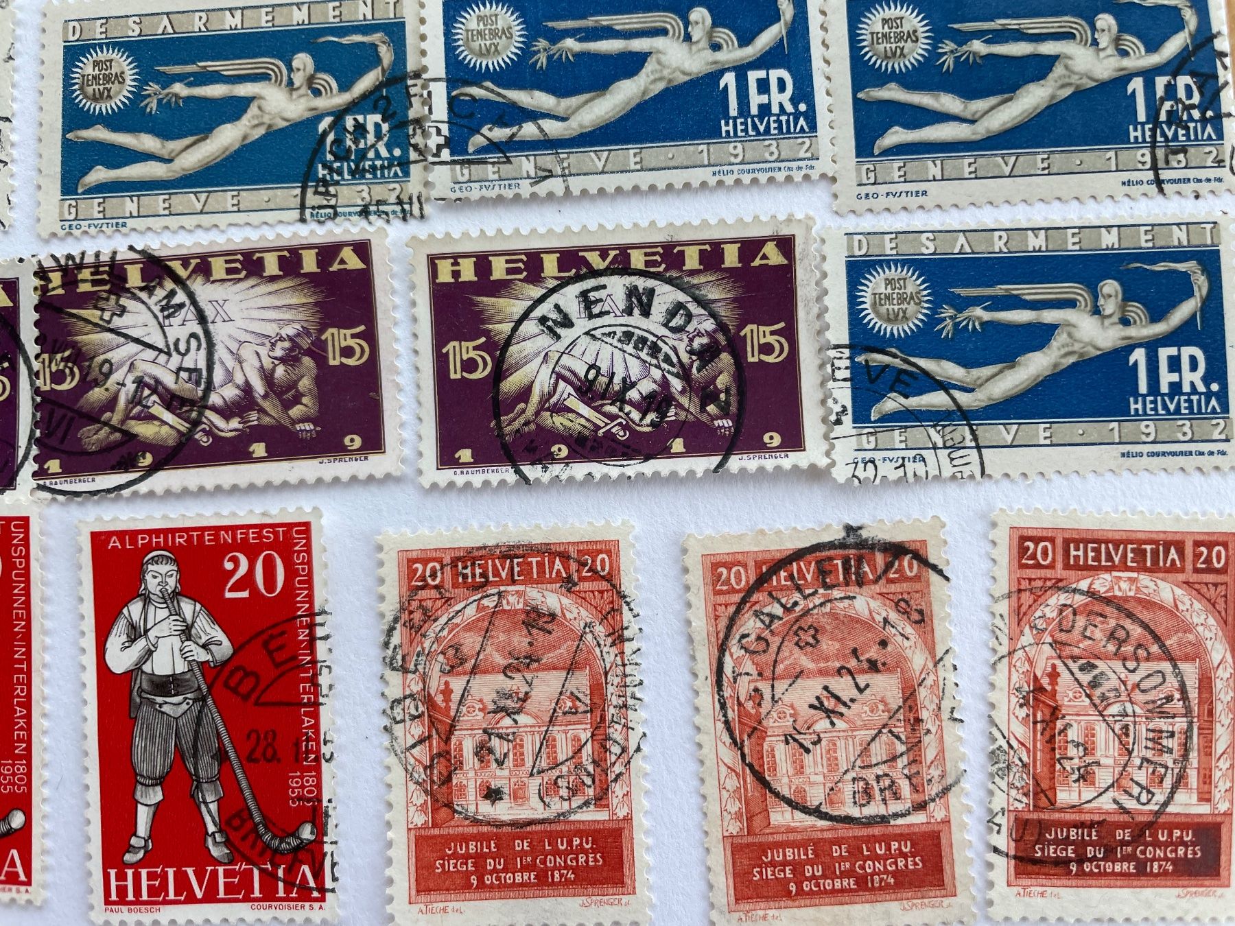 Alle Briefmarken: 50 timbres HAUTE VALEUR dès 9- – Gebraucht aus Sonceboz-Sombeval von Comment2 1