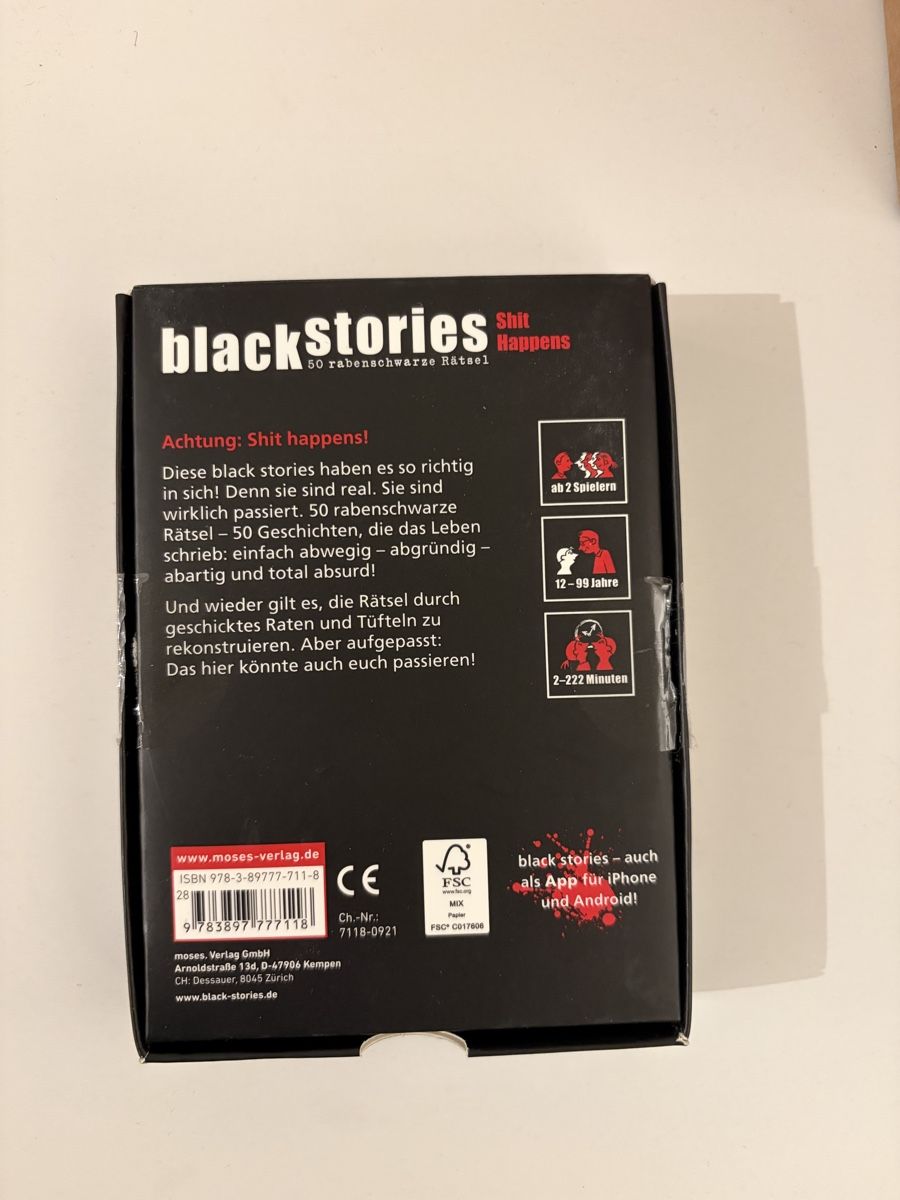 Spiele: Black Stories – Neu (gemäss Beschreibung) aus Zürich von Le_59b5 1