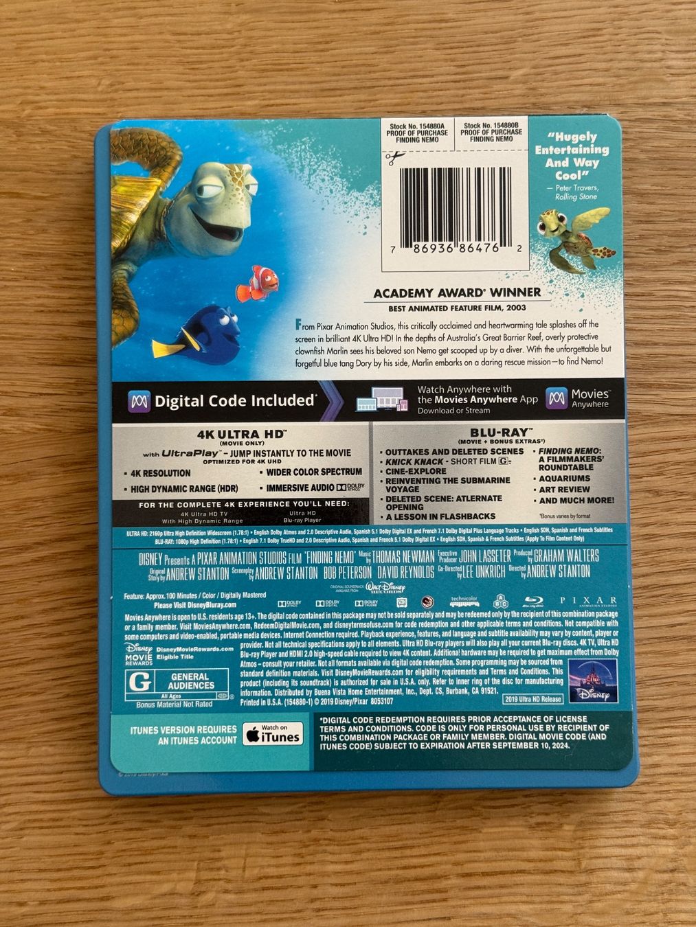 Tutti i DVDs: Finding Nemo Steelbook 4k Bluray – Usato da Wallisellen venduto da Art_Vendorlay 1