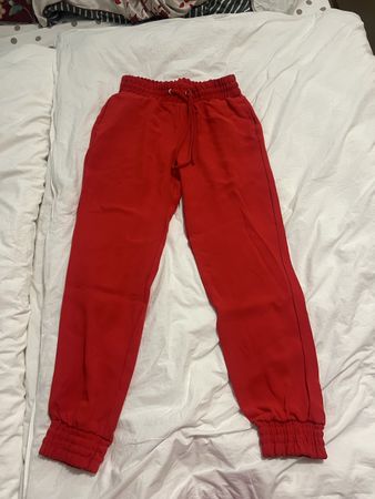 Zara Hose rot Groesse S