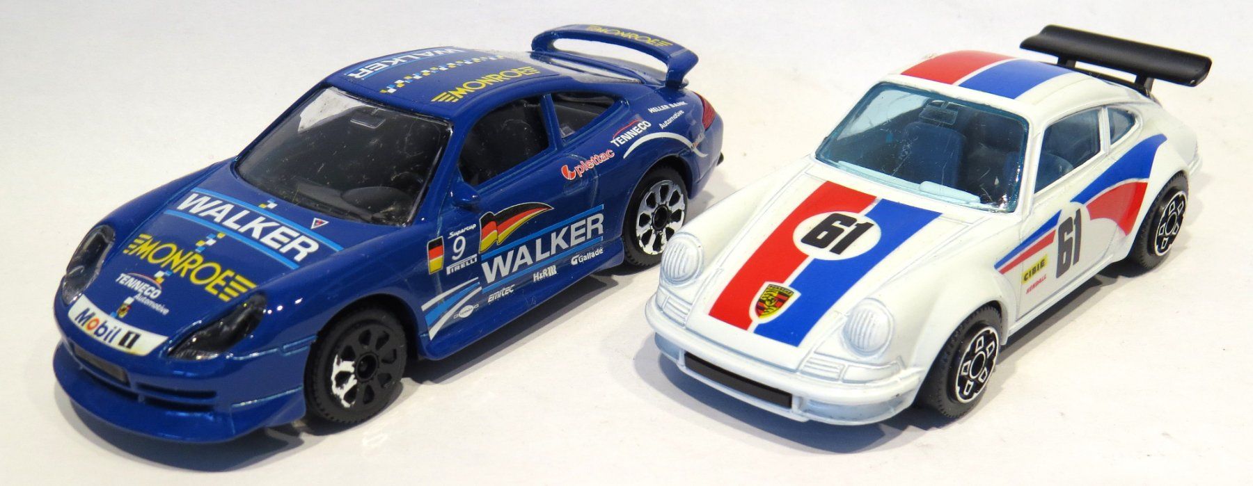Porsche Modellini d'auto: 2 x 1:43 Porsche 911 – Nuovo e nell'imballaggio originale da Ettingen venduto da Burago