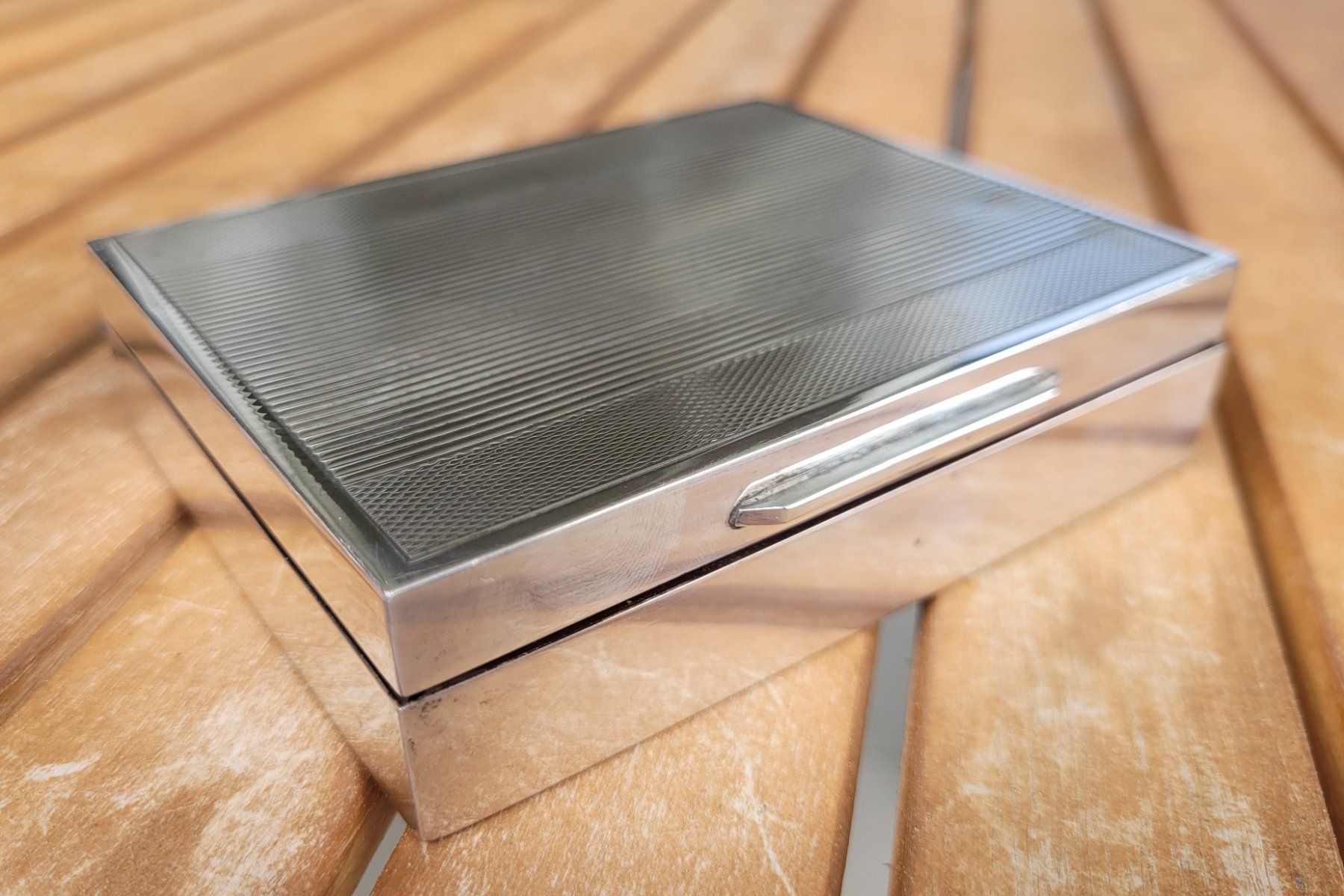 Set di posate: Grosses Zigaretten-Etui 925 Silber – Usato da Kriens venduto da KTP