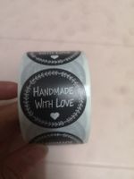 Handmade Stickers 3.8 cm ganze Rolle 