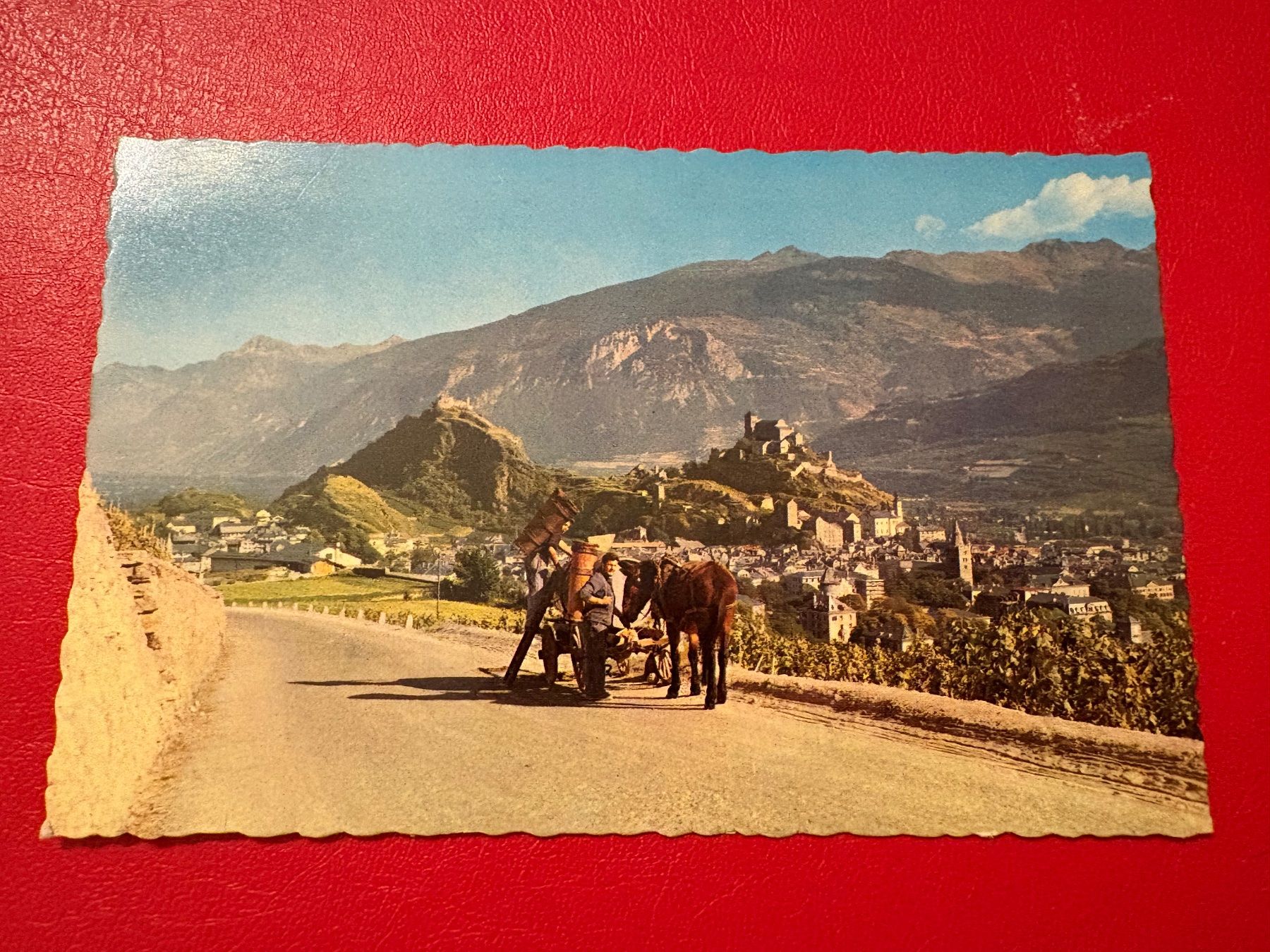 Cartoline postali: Sion // Valère et tourbillon – Usato da St-Légier-La Chiésaz venduto da Theo005