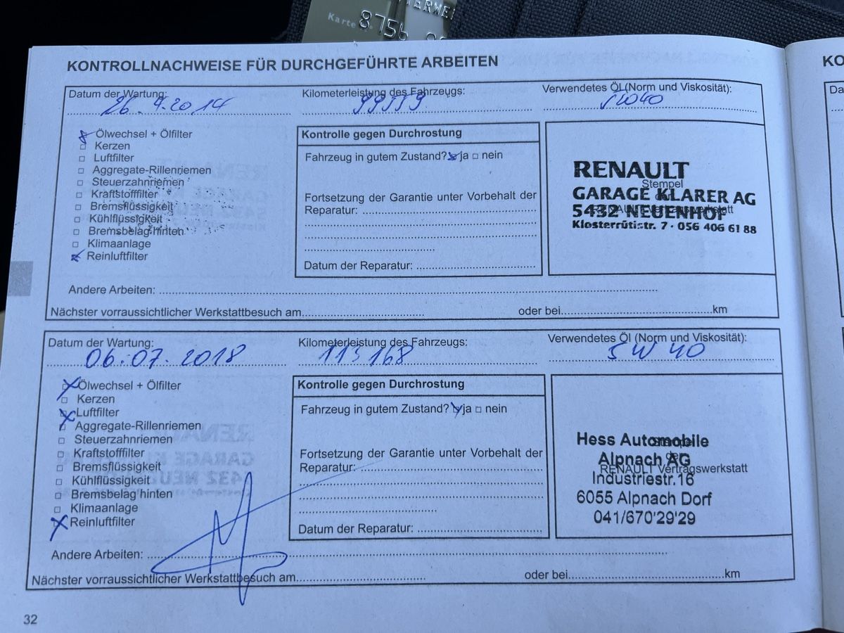 Autos: Renault Mégane Sénic ll – D'occasion à Sachseln par raffika91 8