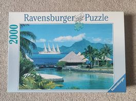 Ravensburger Puzzle 2000 Teile Tropeninsel gebraucht