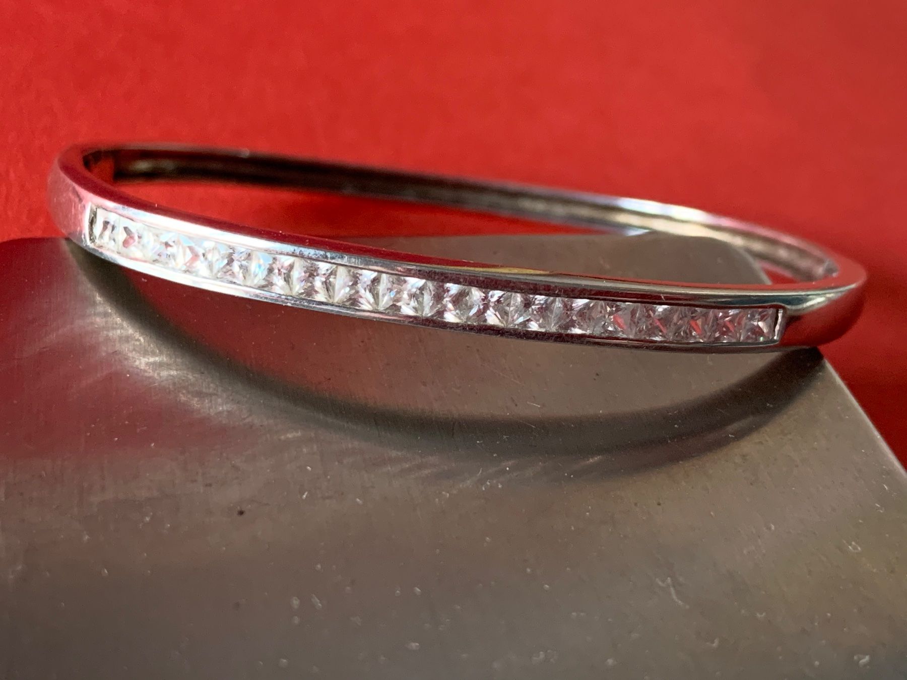 Bracciali & Braccialetti: Silberarmreif Glitzersteinchen edel – Usato da Dittingen venduto da Bijoubelle