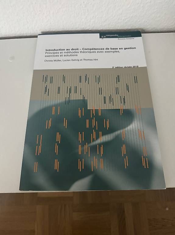 Libri: Introduction au droit - compétences de base en gestion – Usato da St. Gallen venduto da Chloe.Brb