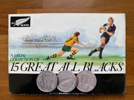 Münzensammlung 15 GREAT ALL BLACKS von 1989
