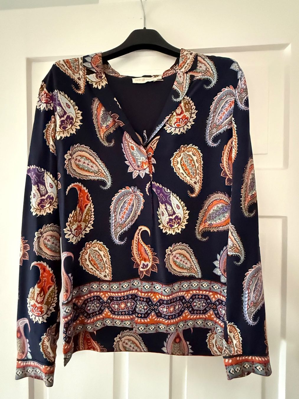 Tory Burch Blusen: Tory Burch Seidenbluse, Gr. 8, Paisley Muster – Gebraucht aus Horgen von tsp_qr5b