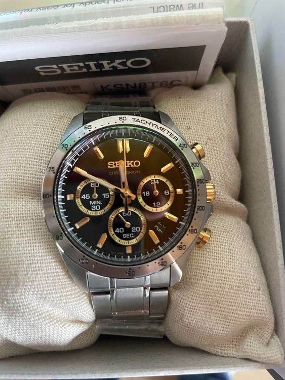 Montre Femme Seiko à Quartz - Pile Neuve, Boîtier Acier Gris Titanium, Neuve Sans étiquette