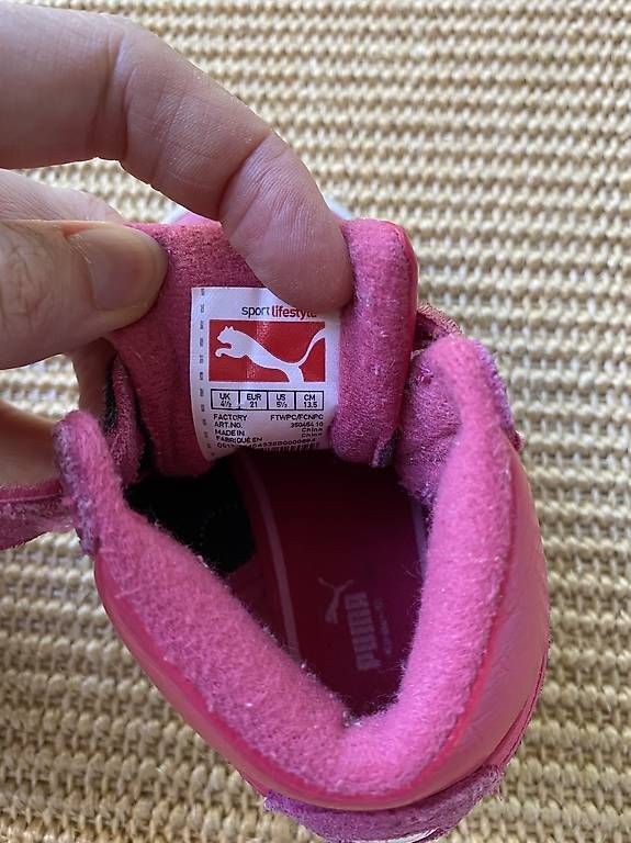 Puma Scarpe per ragazzi: Puma Turnschuhe Wildleder pink Gr. 21 – Usato da Zürich venduto da coraruoss 4
