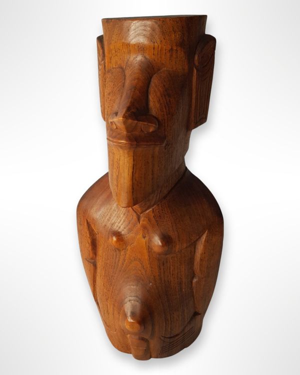 Moai-Holzfigur 1