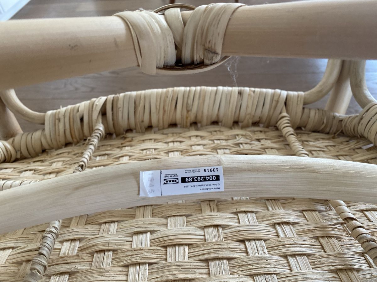 Ikea Poltrone: Rattan Sessel hell – Usato da Niederrohrdorf venduto da StefMont 4