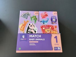 MierEdu Puzzle Match Baby Animals Level 1