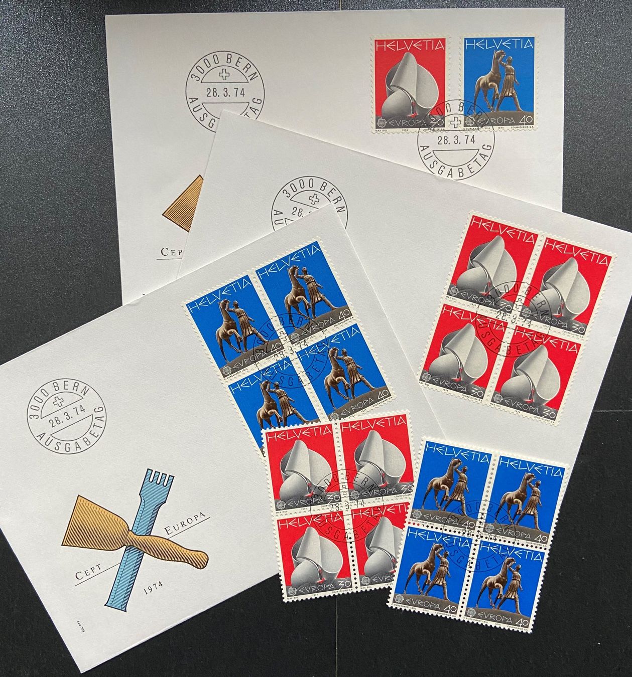 Tutti i francobolli: Lot FDC ET Europa -Marken + 4er Blocks – Usato da Böckten venduto da Hansi36 7